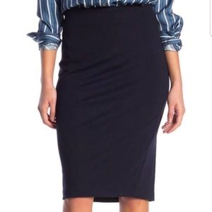 Philosophy Navy Blue Pencil Skirt Size 6